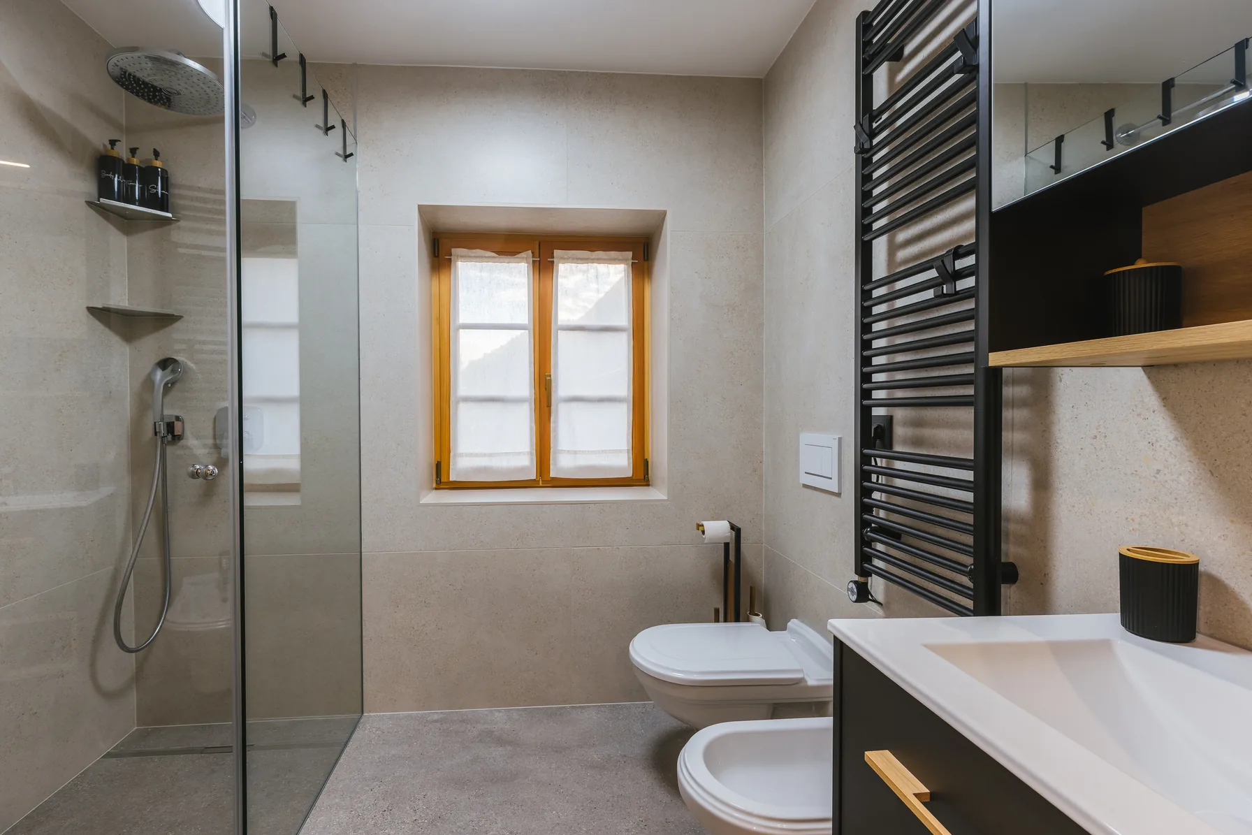 Ground floor bathroom with walk-in shower